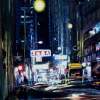 Hong Kong Streetlife - Oil On Board Paintings - By Julia Patience, Realism Painting Artist
