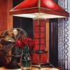 The Red Lamp - Acrylic Paintings - By Julia Patience, Realism Painting Artist