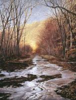 One Path Ends - Oil On Linen Paintings - By Will Kefauver, Representational Painting Artist