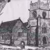 Churchyard - Pen And Ink Drawings - By Paula Bettam, Traditional Drawing Artist