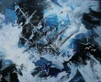 Storm - Acryl Paintings - By M V, Expression Painting Artist