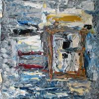 Atiu - Oil On Canvas Paintings - By Rinus Hofman, Abstract Painting Artist