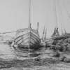 Tananger Harbour - Pencil Drawings - By Fred Hebing, Realism Drawing Artist