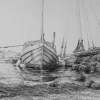 Tananger Harbour - Pencil Drawings - By Fred Hebing, Realism Drawing Artist