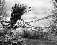 Photos Of Asia - Tibetan Monastary - Black And White