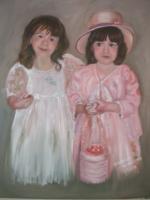 Waiting For The Party - Oil Paintings - By Bobbie Ventura, Realistic Painting Artist