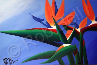 Paintings - Bird Of Paradise - Acrylic