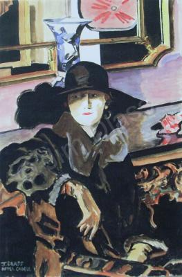 Yes - Woman In The Black Hat After Cadell - Ink And Watercolour