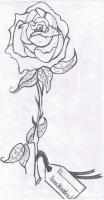 The Rose As A Gift - Lead Drawings - By Brandon Brown, Pencil Drawing Artist