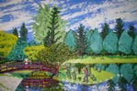 Mirror Garden - Acrylic Paintings - By Jamil Zamri T K Zamri, Impressionism Painting Artist