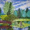 Mirror Garden - Acrylic Paintings - By Jamil Zamri T K Zamri, Impressionism Painting Artist