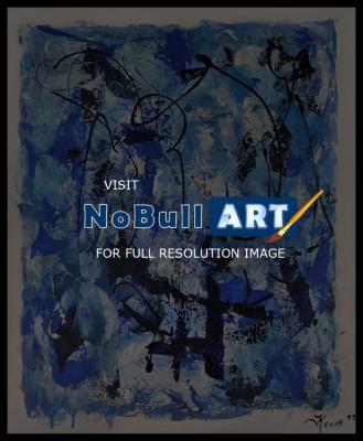 Pops Art 3 - Blue Lagoon - Acrylic On Canvas