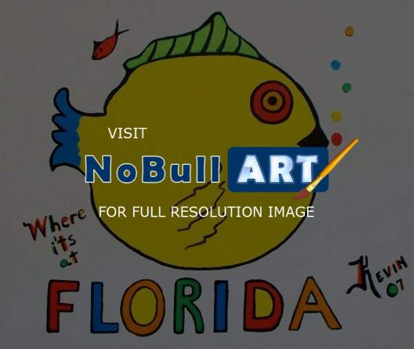 Key West - Florida Fish - Acrylic On Canvas