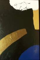 Abstract 2 - Gold Night - Acrylic On Canvas