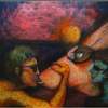 Le Baiser - Oil Ou Others Paintings - By Patrice Dechavanne, Surrealistic Painting Artist