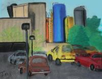 Tankards - Pastel Drawings - By Heidi Black, Impressionistic Drawing Artist