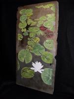 Slate - Lilly Pads - Acrylic Painting