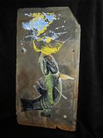 Slate - Small Mouth Bass - Acrylic Painting