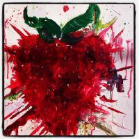 Acrylic Paintings - Strawberry - Acrylic