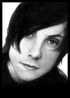 Pencil Drawings Of Famous Peop - Frank Iero Pencil Drawing - Pencil  Paper