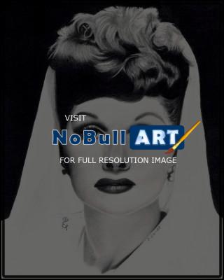 Pencil Drawings Of Famous Peop - Lucille Ball Pencil Drawing - Pencil  Paper