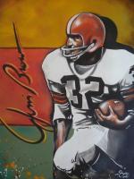 Jim Brown - Acrylic Paintings - By Greg Bucher, Portraitsrealistic Painting Artist