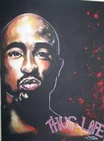 Thug Life - Acrylic Paintings - By Greg Bucher, Portraitsrealistic Painting Artist