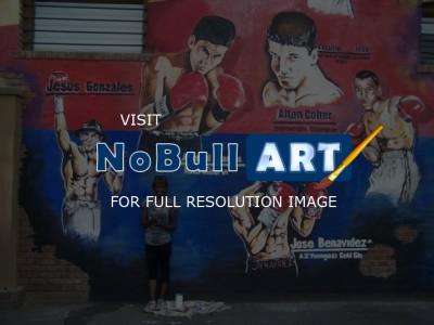 Portrait - Central Boxing Club Mural - Acrylic