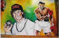 Chase Field Mural - Acrylic Paintings - By Greg Bucher, Portraitsrealistic Painting Artist