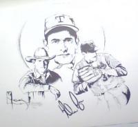 Nolan Ryan - Pen And Ink Drawings - By Greg Bucher, Portraitsrealistic Drawing Artist