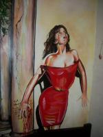 Mural - Bleeding Lady - Acrylic