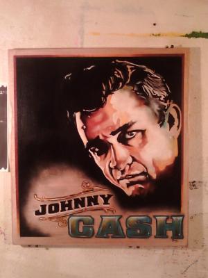 Portrait - Cash - Acrylic