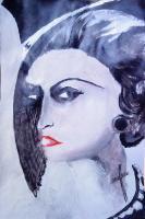 Gabrielle Chanel - Acrylic Paintings - By Martin Dzhachkov, Abstract Painting Artist