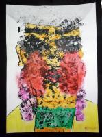 Peggy Guggenheims Portrait - Acrylic Paintings - By Martin Dzhachkov, Portrait Painting Artist