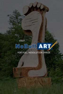Sculpture - Foot - Wood