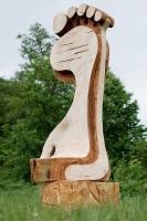 Foot - Wood Sculptures - By Martin Navratil, Sculpture Sculpture Artist