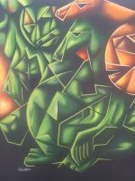Painting Collection 4 - Cubism Untitled - Acrylic On Canvas