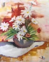 Still Life - Daisies - Oils