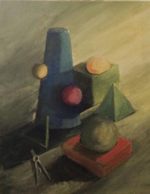 Still Life - Solid Geometry - Acrylics