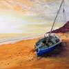 No More Fishing Today - Acrylics Paintings - By Lanny Roff, Impressionism Painting Artist