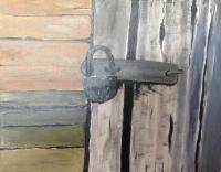 Just A Lock - Acrylics Paintings - By Lanny Roff, Impressionism Painting Artist