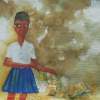 Childhood Memoir - Water Colour On Rice Paper Drawings - By Renu Bala, Watercolour Drawing Artist