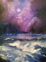 Nature - Ocean Night - Oil