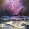 Ocean Night - Oil Paintings - By Jeanette Brodin, Nature Painting Artist