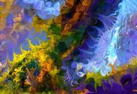 Landscape Abstract - Kiddoluca - Dragonpaw Great Waterfall 2009 - Digital