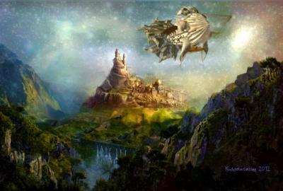 Fantasy Landscape - Temple Of Sanctification 2012 - Mixed