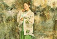 Chinese Portrait - The Crane Peak Goddess  2019 - Mixed