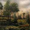 Distant Fires - Oil Paintings - By Tim Henneberry, Tonalist Landscape Painting Artist