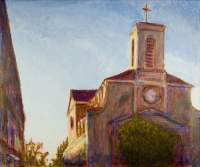 Cityscape - Sainte-Croix - Acrylic On Canvas