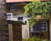 Atelier Dans Un Jardin - Acrylic On Canvas Paintings - By Peter Hobden, Impressionist Painting Artist